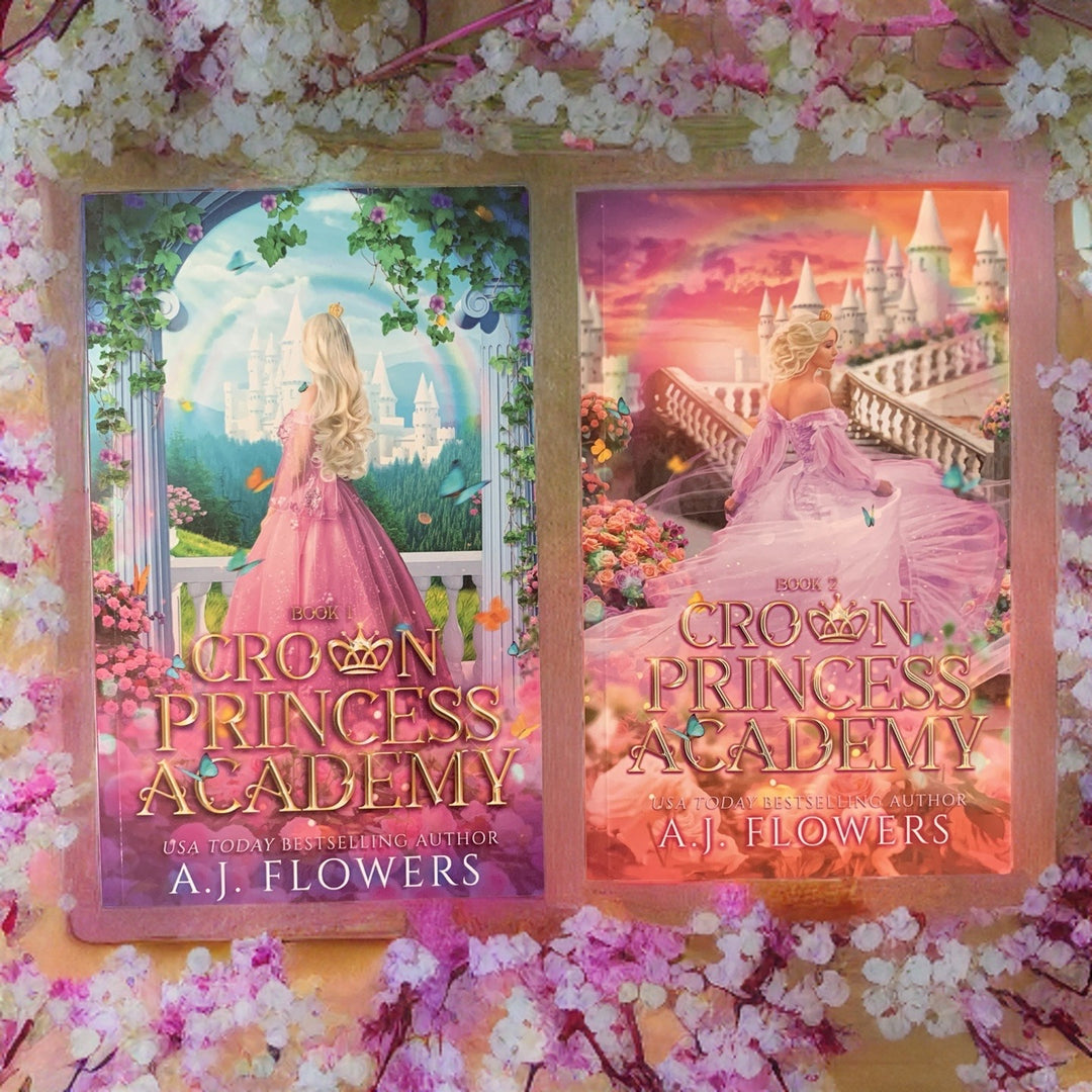 SIGNED PAPERBACK Crown Princess Academy A.J. Flowers - NA Pen name of J.R. Thorn