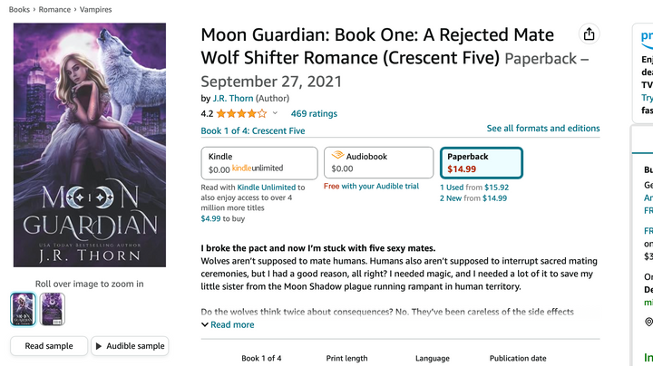 BUNDLE Crescent Five Books 1-3 SIGNED by J.R. Thorn