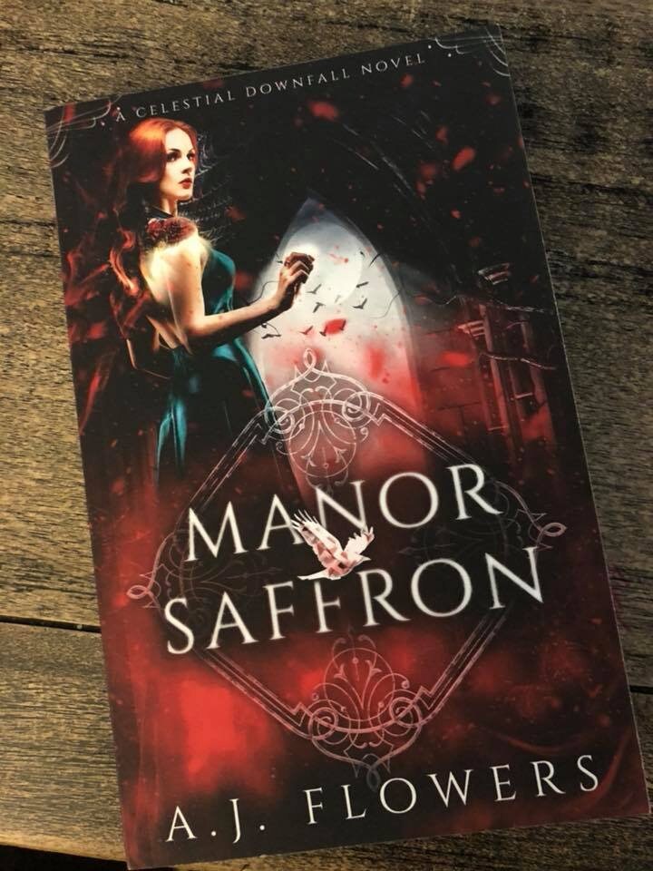 Manor Saffron Signed Paperback SIGNED (A.J. Flowers - pen name of J.R. Thorn)
