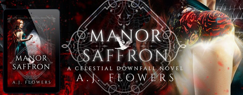 Manor Saffron Signed Paperback SIGNED (A.J. Flowers - pen name of J.R. Thorn)