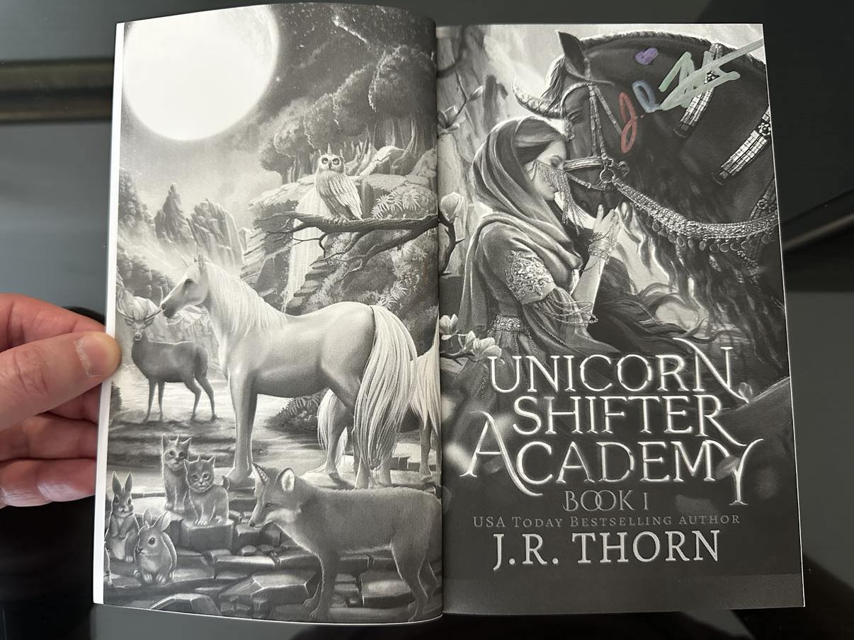 Unicorn Shifter Academy: Book 1 - Author Signed Book (J.R. Thorn