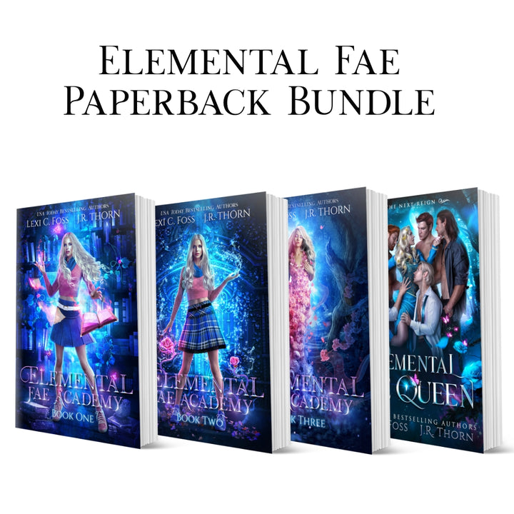 BUNDLE Elemental Fae Complete Set Books 1-4 SIGNED by J.R. Thorn