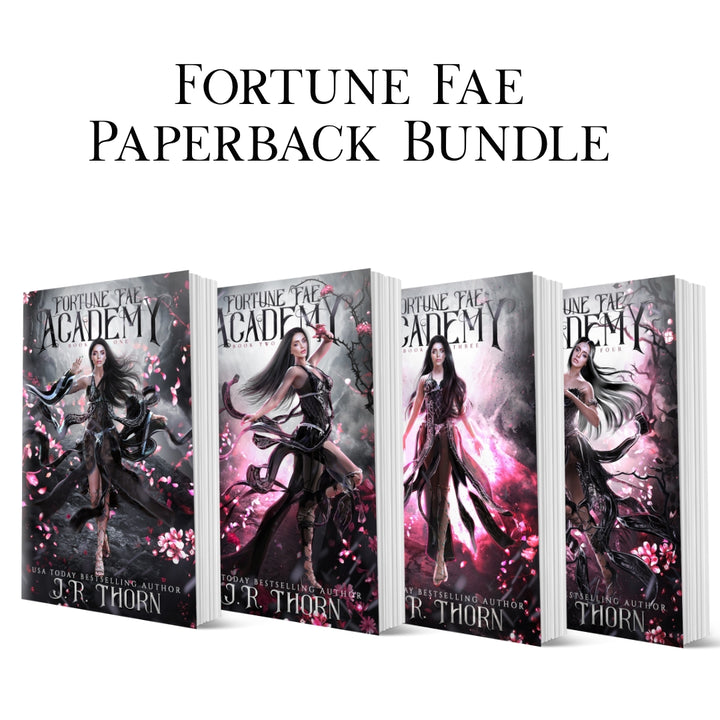 Bundle: Fortune Fae Academy Books 1-4 SIGNED by J.R. Thorn