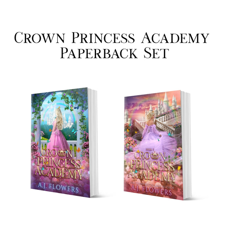 SIGNED PAPERBACK Crown Princess Academy A.J. Flowers - NA Pen name of J.R. Thorn