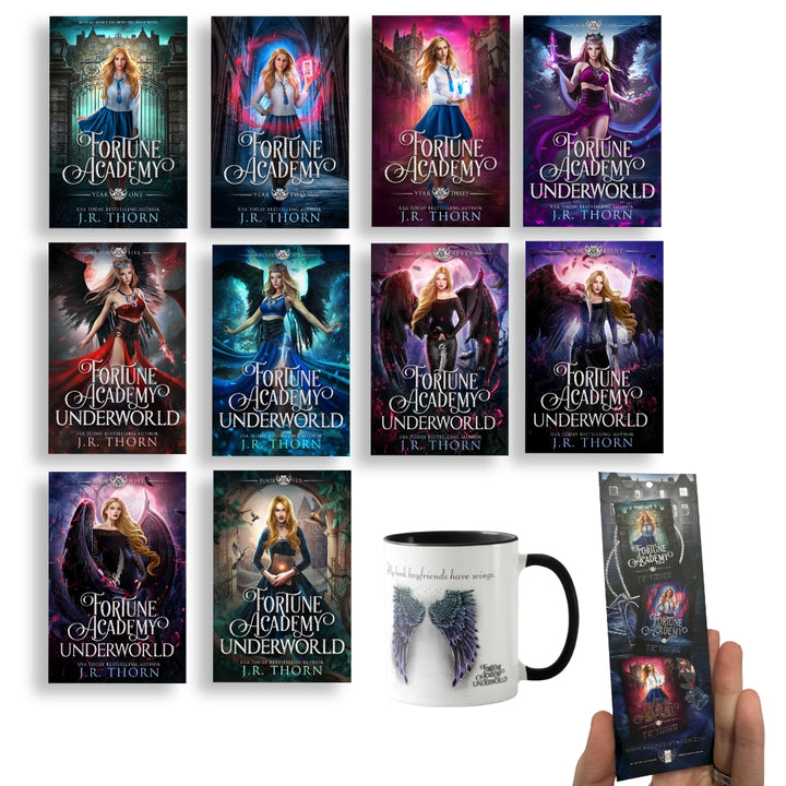 Fortune Academy Book Bundle (Books 1-10) SIGNED + SWAG