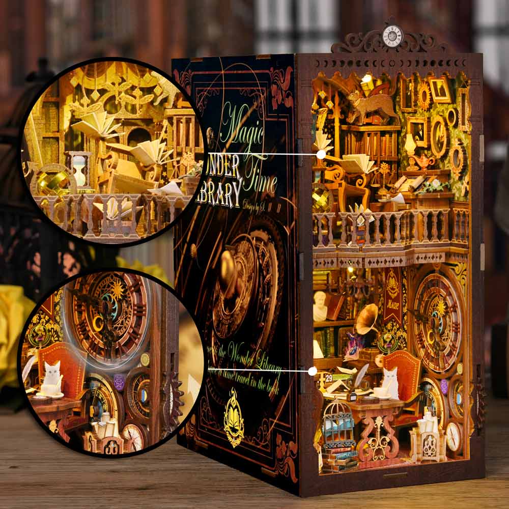Wonder Library Book Nook Kit + Exclusive J.R. Thorn Stickers