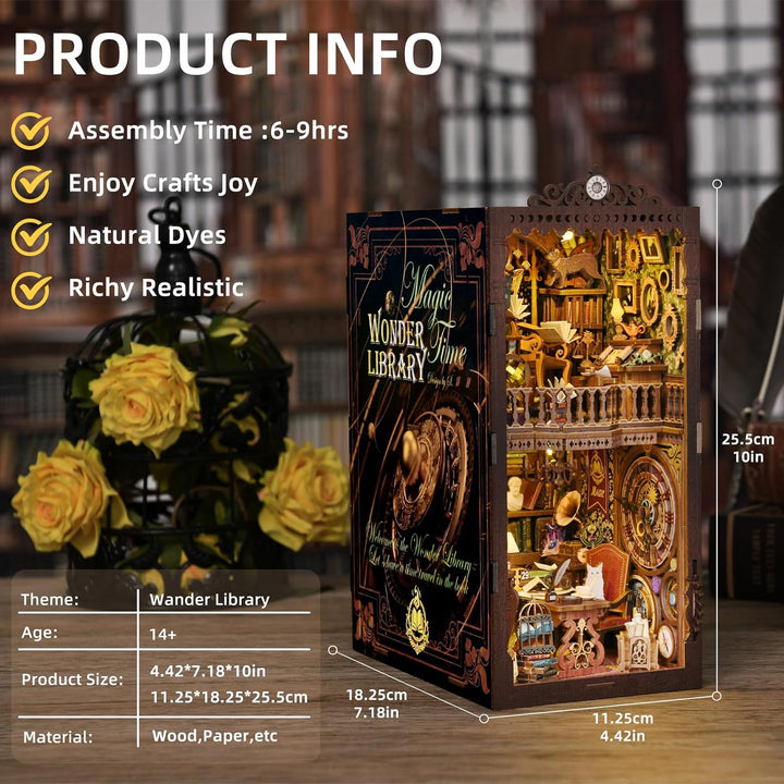 Wonder Library Book Nook Kit + Exclusive J.R. Thorn Stickers