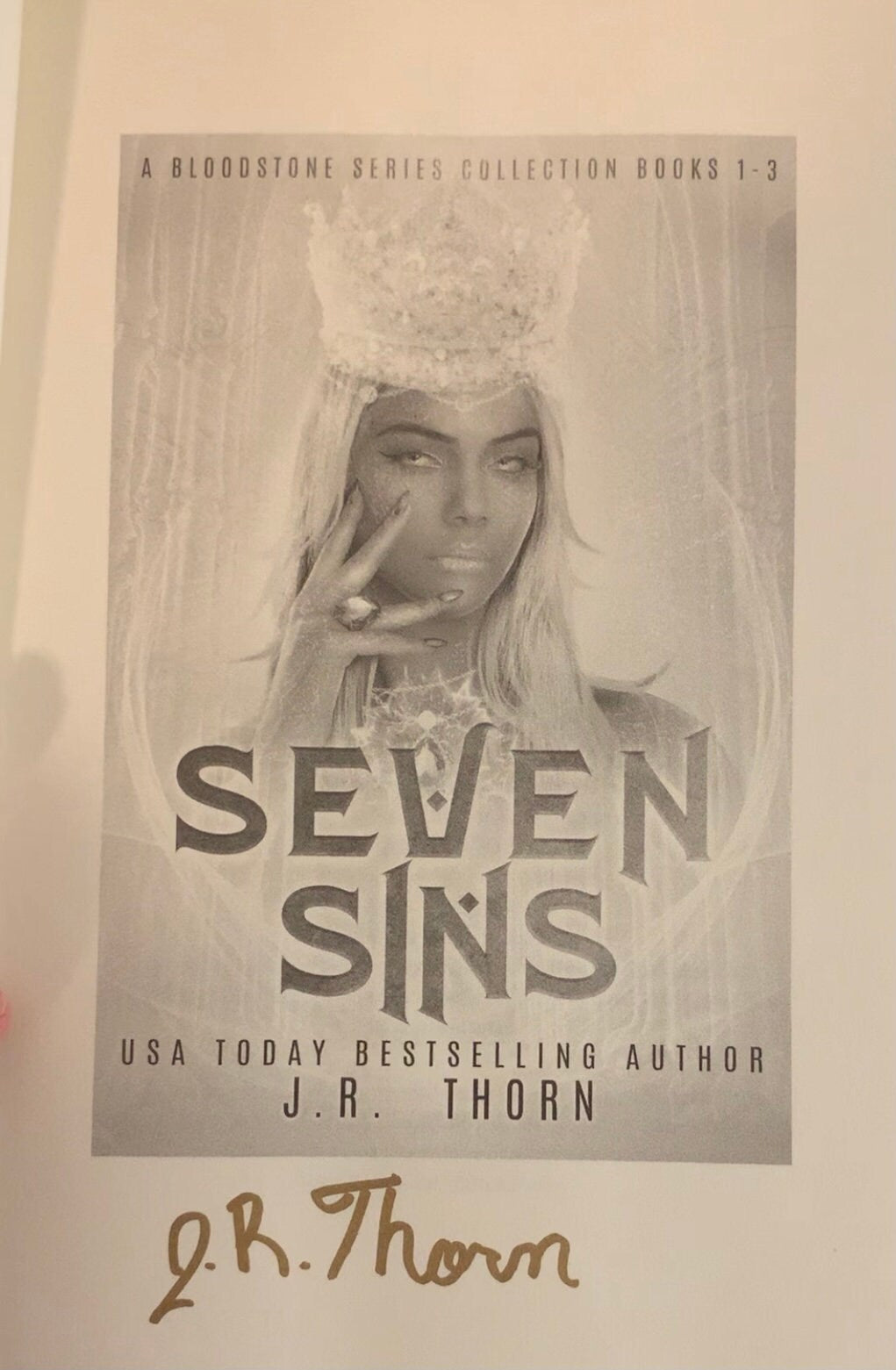 Out Of Print Edition: Seven Sins Signed Hardback Edition - J.R. Thorn